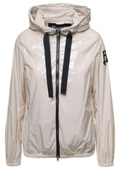Herno Gloss Beige Cape Hooded Jacket in Polyester Woman