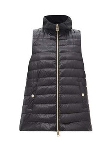 Herno - Trapeze Quilted-shell Down Gilet - Womens - Black