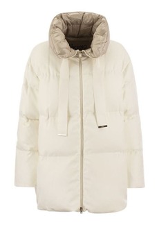 HERNO Cashmere, silk and ultralight nylon jacket