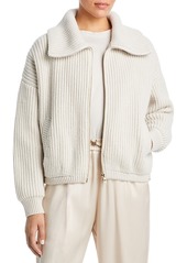 Herno Cashmere Zip Front Cardigan