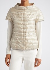 Herno Emilia Cap Sleeve Water Resistant Quilted Down Jacket