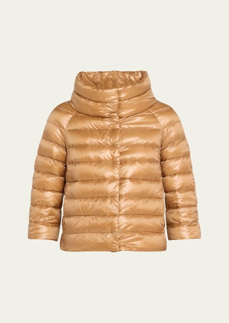 Herno Iconico Piumino Sofia Water-Resistant Nylon Ultralight Puffer Jacket