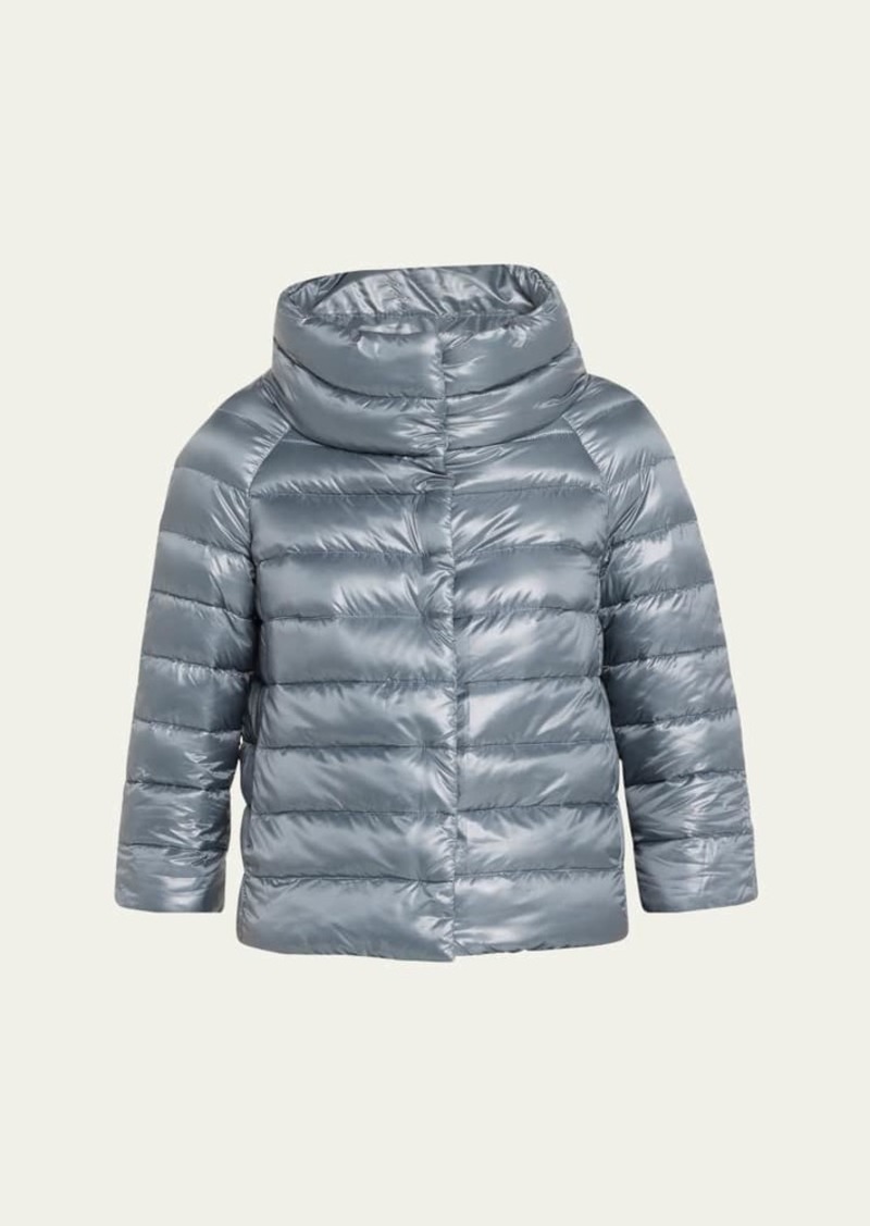 Herno Iconico Piumino Sofia Water-Resistant Nylon Ultralight Puffer Jacket