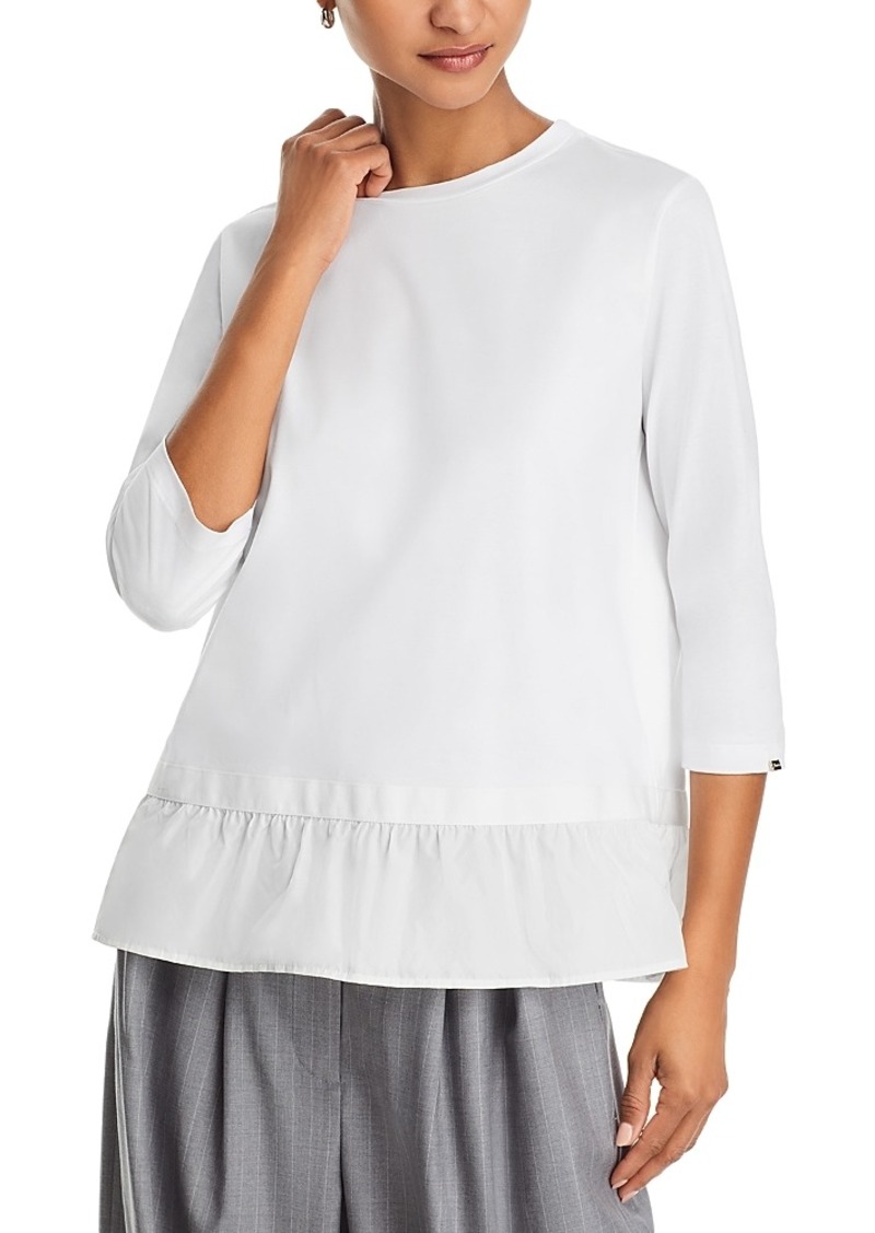 Herno Knit Ruffled Hem Blouse