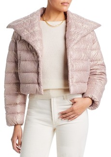 Herno Lace Cropped Puffer Jacket