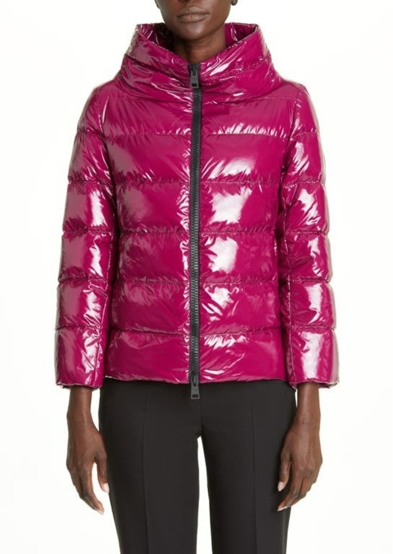 Lacquered Nylon Down Puffer Jacket - 50% Off!