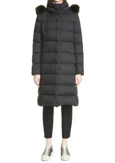Herno Quilted Down Puffer Coat with Removable Faux Fur Hood in Black at Nordstrom
