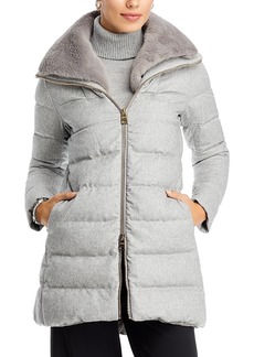 Herno Silk & Cashmere A-Line Puffer Coat