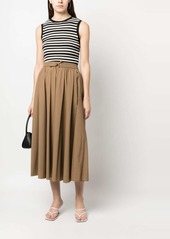 Herno mid-length flared skirt