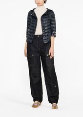 Herno Aminta quilted three-quarter sleeve jacket