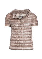 Herno Quilted Short-Sleeve Down Jacket