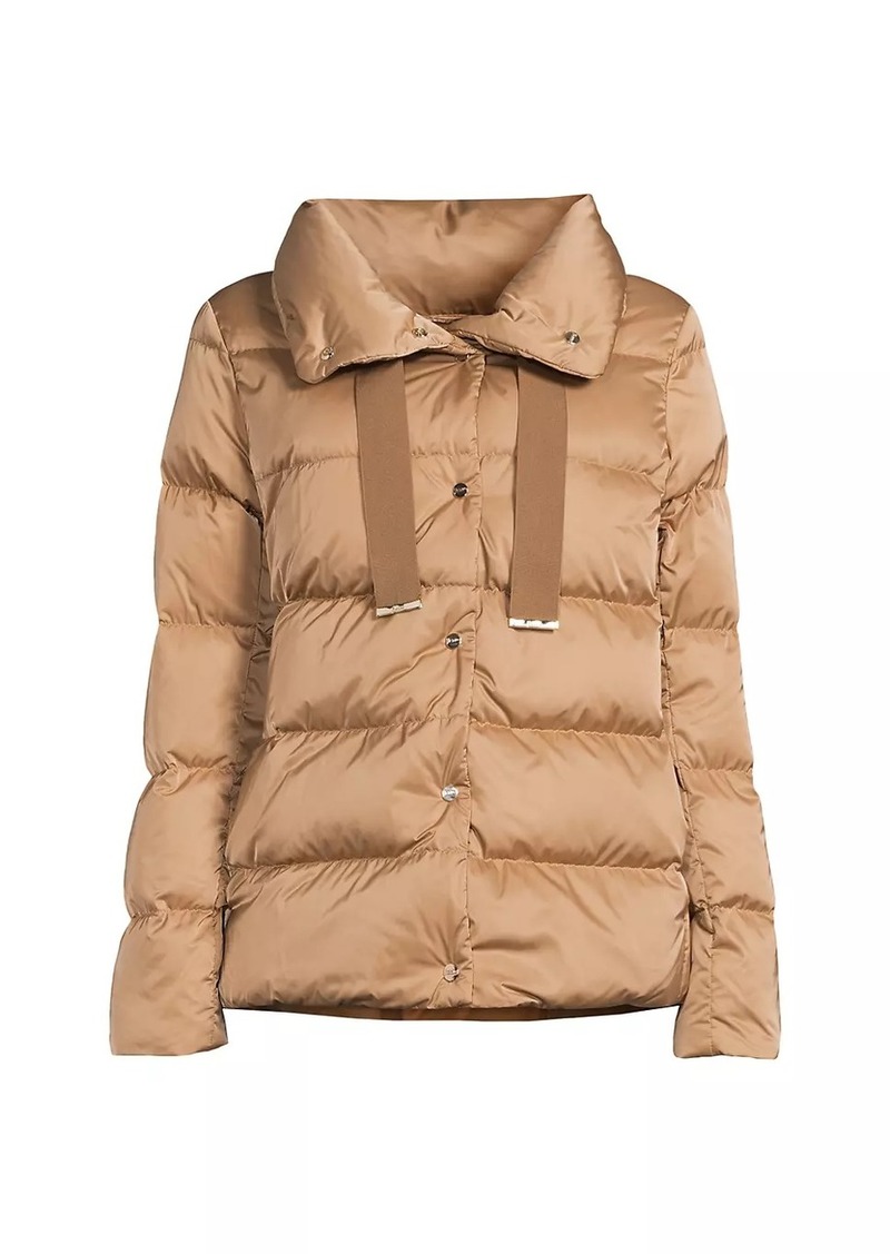 Herno Sateen Drawstring Down Puffer Jacket