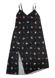 Heron Preston Gray Printed Long Slip Dress