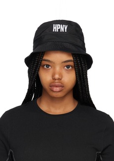 Heron Preston Black Embroidered Bucket hat