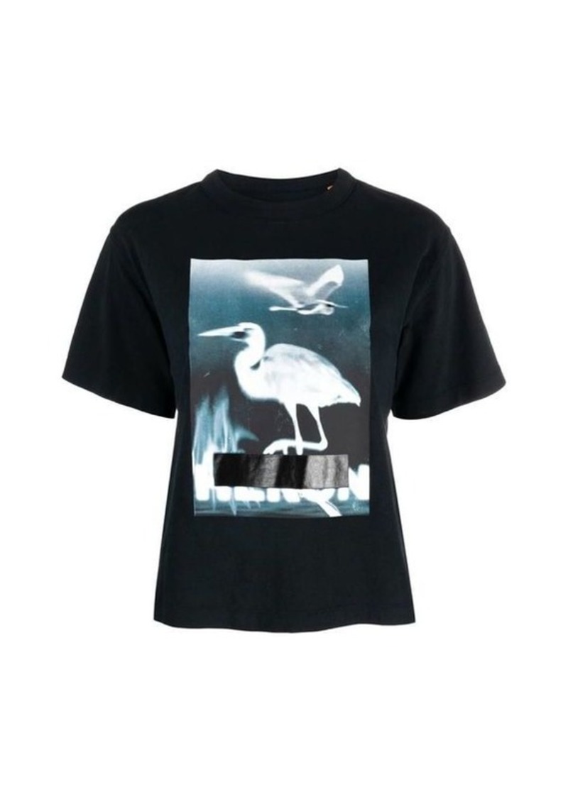 HERON PRESTON Censored Heron Logo T-Shirt