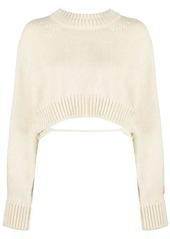 HERON PRESTON Cropped wool sweater