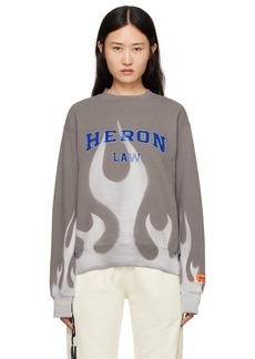 Heron Preston Gray 'Law' Sweatshirt