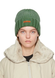 Heron Preston Green Rib Beanie