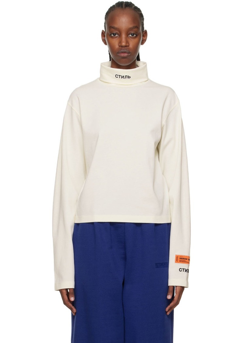 Heron Preston Off-White Style Turtleneck