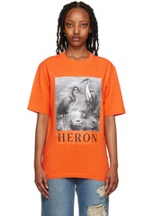 Heron Preston Orange 'Heron' T-Shirt