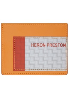 Heron Preston Orange Tape Card Holder