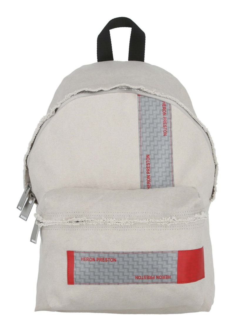 Heron Preston Logo-Tape Distressed Backpack