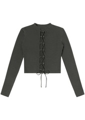 Heron Preston long-sleeved lace-up T-Shirt