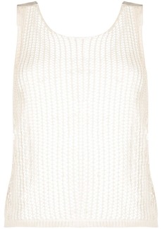 Heron Preston open-knit cotton tank top