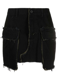 Heron Preston Rebuilt denim cargo skirt