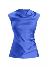 Herve Leger Audrey Satin Cowl Top