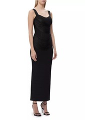 Herve Leger Autumn Drape Body-Con Gown