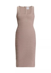 Herve Leger Bandage Squareneck Midi-Dress