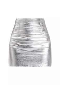 Herve Leger Clara Metallic Bandage Skirt