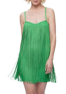 Herve Leger Fringe Sweetheart Mini Dress