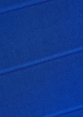 Herve Leger Hervé Léger - Scalloped bandage halterneck mini dress - Blue - XS
