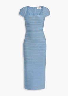 Herve Leger Hervé Léger - Bandage midi dress - Blue - XS