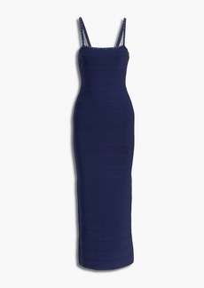 Herve Leger Hervé Léger - Crystal-embellished bandage maxi dress - Blue - M