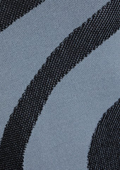 Herve Leger Hervé Léger - Cutout jacquard-knit maxi dress - Gray - XS