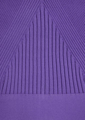 Herve Leger Hervé Léger - Cutout ribbed bandage midi dress - Purple - XS