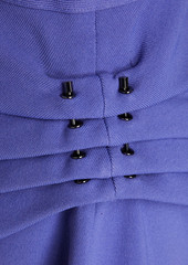 Herve Leger Hervé Léger - Draped embellished ponte midi dress - Purple - XS