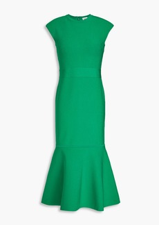 Herve Leger Hervé Léger - Fluted stretch-knit midi dress - Green - XS