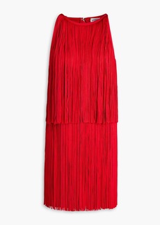 Herve Leger Hervé Léger - Fringed bandage mini dress - Red - XS