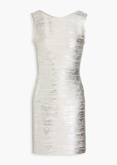 Herve Leger Hervé Léger - Metallic coated bandage mini dress - Metallic - XXS