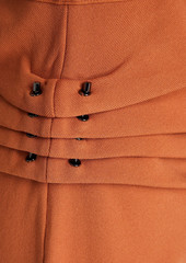 Herve Leger Hervé Léger - One-shoulder draped stretch-ponte dress - Brown - XXS