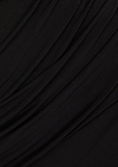 Herve Leger Hervé Léger - One-shoulder ruched stretch-jersey midi dress - Black - XS