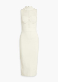 Herve Leger Hervé Léger - Paneled bandage midi dress - White - XS