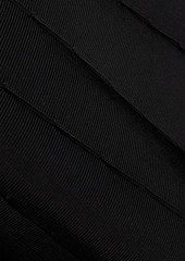 Herve Leger Hervé Léger - Flared stretch-knit mini dress - Black - XS