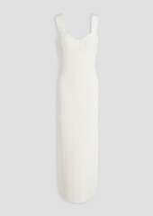 Herve Leger Hervé Léger - Ribbed bandage maxi dress - White - L