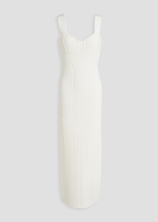 Herve Leger Hervé Léger - Ribbed bandage maxi dress - White - L