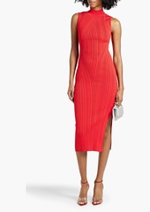 Herve Leger Hervé Léger - Ribbed-knit midi dress - Blue - L